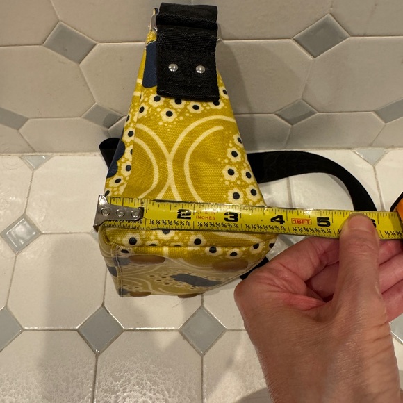 Orla Kiely Yellow and Blue Crossbody Bag - Picture 8 of 10